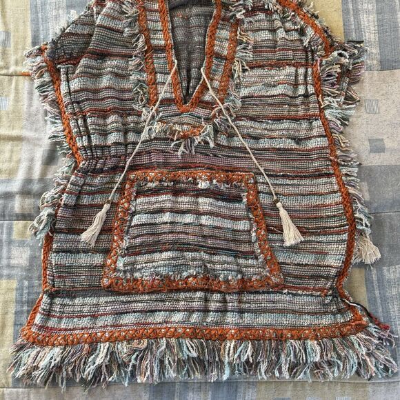 Tory Burch Bohemian Sleeveless Designer Tunic Sz XL - Picture 6 of 16